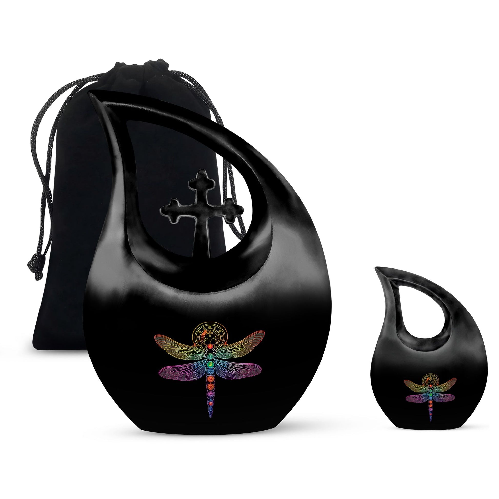 10-inch Cosmic Dragonfly Urn 