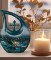 10 Inch Cosmic Dragonfly Cremation Urn,