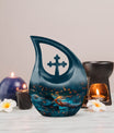 10 Inch Cosmic Dragonfly Cremation Urn,