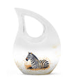 Zebra Double Urns Large Funeral, Ashes Urn For Ashes