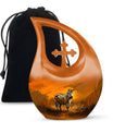 Zebra Urn For Ashes Adult Funeral, Ashes Cremation Urn