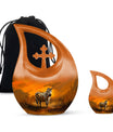Zebra Urn For Ashes Adult Funeral, Ashes Cremation Urn