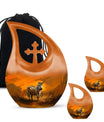 Zebra Urn For Ashes Adult Funeral, Ashes Cremation Urn