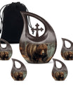 10-inch Bear theme Cross Drop design affordable bear urn