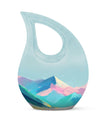 Pink Cross Drop Mountains Urn,