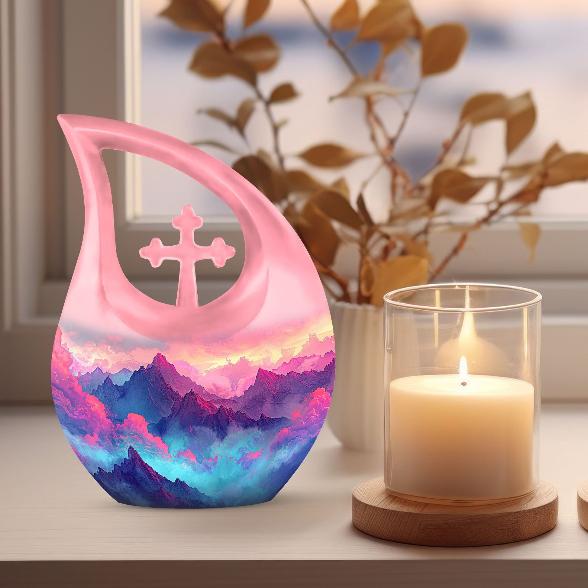 10-inch modern Mountains Urn 