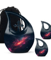 Galaxy Theme Large Urn With 2 Keepsake Urn