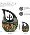 Cardinal Bird Themed Large Urn