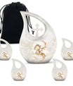 Dragons Theme Large Urn With 4 Keepsake Urn