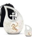 Dragons Theme Large Urn With 1 Keepsake Urn