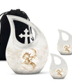 Dragons Theme Large Urn With 2 Keepsake Urn