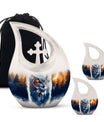 Owl Theme Large Urn With 2 Keepsake Urn
