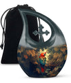 Macaw Parrot Theme Large Urn 10 Inch