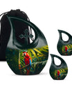 Large 10 inch Macaw Parrot Cross Drop Design Urn  