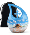 Turtle Theme Large Urn 10 Inch