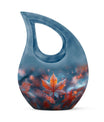 10-inch Mapple Leaf Cross Drop memorial urn 