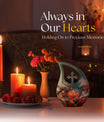 10-inch Mapple Leaf Cross Drop memorial urn 
