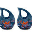 10-inch Mapple Leaf Urn, Cross Drop design