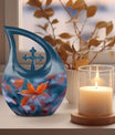 10-inch Mapple Leaf Urn, Cross Drop design
