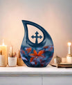 10-inch Mapple Leaf Urn, Cross Drop design