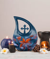 10-inch Mapple Leaf Urn, Cross Drop design