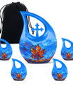 10-inch Mapple Leaf Urn with Cross Drop design 