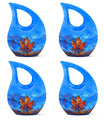 10-inch Mapple Leaf Urn with Cross Drop design 