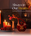 10-inch Mapple Leaf large urn with Cross Drop design for ash containment