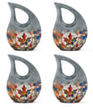 10-inch Mapple Leaf Urn, Cross Drop design