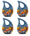 Mapple Leaf Theme 3 Inch Keepsake Pack of 4