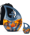 10 inch Mapple Leaf Urn, Modern Cross Drop design