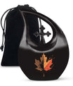 10-inch Mapple Leaf, Cross Drop Custom Mom Urn 