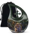 Tiger Theme Large Urn 10 Inch