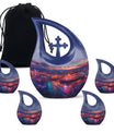 10-inch Beach Theme Cross Drop Design Memorial Urn 