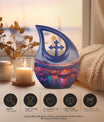 10-inch Beach Theme Cross Drop Design Memorial Urn 