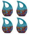 Flowers Theme 3 Inch Keepsake Pack of 4
