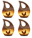 Chicken Theme 3 Inch Keepsake Pack of 4