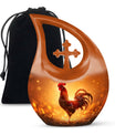 Chicken Commemoration: Memorable Memento 10-Inch Chicken Urn, Renowned in Burial Urns