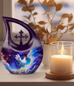 10-inch Chicken Themed Cross Drop Urn for Human Ashes 