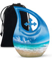 Beach Theme Large Urn 10 Inch
