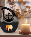 10 Inch Elephant Urn