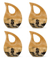 Cowboy Theme 3 Inch Keepsake Pack of 4