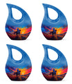 Cowboy Theme 3 Inch Keepsake Pack of 4