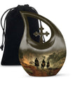 Cowboy Cross Drop - Distinctive Aluminium Memorial Urns for Tranquillity