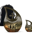 Cowboy Cross Drop - Distinctive Aluminium Memorial Urns for Tranquillity