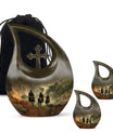 Cowboy Cross Drop - Distinctive Aluminium Memorial Urns for Tranquillity