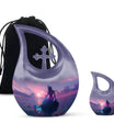 Mermaid Theme Large Urn With 1 Keepsake Urn