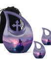 Mermaid Theme Large Urn With 2 Keepsake Urn