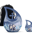 Penguin Theme Large Urn With 1 Keepsake Urn