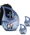 Penguin Theme Large Urn With 2 Keepsake Urn